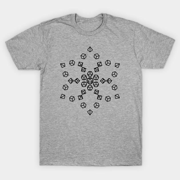 Flower Polyhedral Dice T-Shirt by OfficialTeeDreams